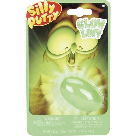 Silly Putty , Glow in Dark, 0.37 oz, 8/CT, Assorted PK CYO080316